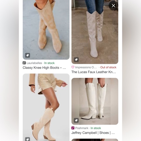 NEW Jeffrey Campbell Free People Floured Western Suede Heel Boots women sz 7 - Picture 2 of 8